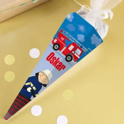 Feuerwehrmann Geschwistertüte mit Name