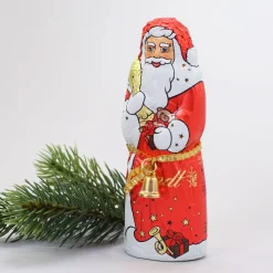 Flaschenanhänger mit Stollen oder Nikolaus zu Weihnachten
