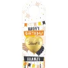 Flaschenanhänger zum Geburtstag mit Schokoladenherz & personalisiertem Namen | Happy Birthday