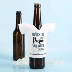 Flaschenkühler-Shirt zum Vatertag mit Ihrem Wunschtext
