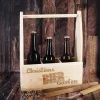 Flaschenträger als DIY Biergarten mit persönlicher Gravur
