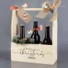 Flaschenträger - Merry Christmas - als Geschenkverpackung zu Weihnachten