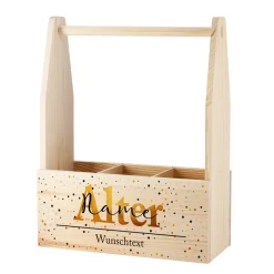 Flaschenträger zum Geburtstag mit persönlichem Aufdruck