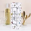 Flaschenverpackung 'Alles Gute' 34×11×10 cm | Geschenkbox mit bunten Geschenk-Motiven