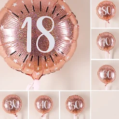 Folienballon Rosé zum Geburtstag