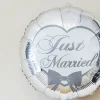 Folien-Ballon - rund - Just Married