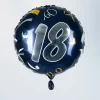 Folienballon zum 18. Geburtstag in dunkelblau