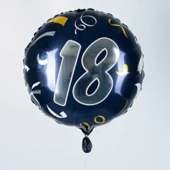 Folienballon zum 18. Geburtstag in dunkelblau