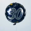 Folienballon zum 30. Geburtstag in dunkelblau