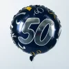 Folienballon zum 50. Geburtstag in dunkelblau