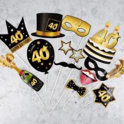 Foto Accessoire Set - Star zum 40. Geburtstag