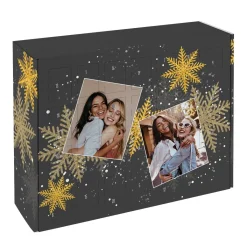 Foto Adventskalender mit gold-schwarzem Motiv