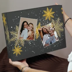 Foto Adventskalender mit gold-schwarzem Motiv