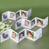 3 Fotoaufsteller mit Eukalyptusmotiv, Name, Datum & Wunschtext
