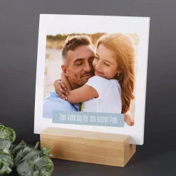 Fotoaufsteller mit 13 Fotos im Polaroid Stil
