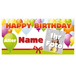 Foto Banner zum Geburtstag - mit Name und Alter
