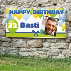 Foto Banner zum Geburtstag - mit Name und Alter
