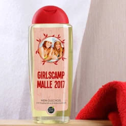 Foto-Duschgel mit Wunschtext