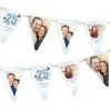 Foto-Girlande - 25 Jahre gemeinsam - zur Silberhochzeit mit Fotos, Namen und Datum