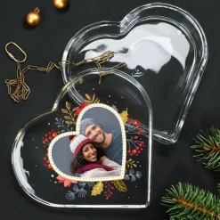 Foto-Glasdose zu Weihnachten als Geschenkverpackung oder Schmuckkästchen