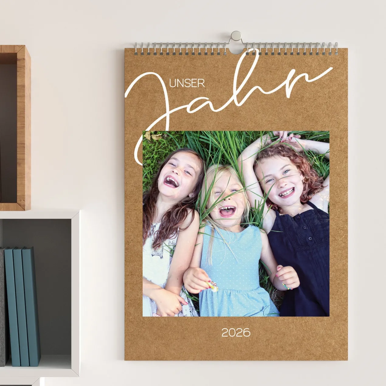 Fotokalender 2026 mit eigenen Fotos & Wunschtext personalisierbar in A3 oder A4 | Weihnachtsgeschenk