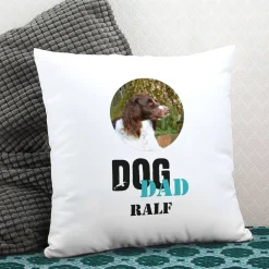 Fotokissen Dog Mom | Dog Dad mit Wunschbild und Name bedruckt