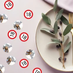 Fotokonfetti zum Geburtstag mit Verkehrszeichen und Ihrem Lieblingsbild