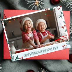 Foto Weihnachtspostkarte mit Ihrem Wunschtext