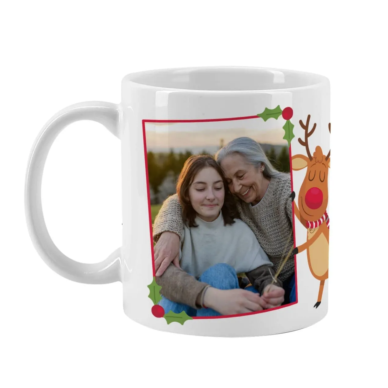 Foto Weihnachtstasse mit Ihrem Wunschtext