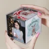 Foto-Würfel zu Weihnachten mit Ihren Fotos und 5 verschiedenen Sprüchen