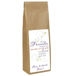 Früchtetee für die beste Freundin mit Wunschtext