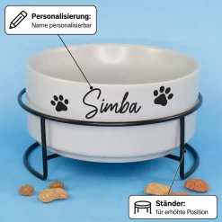 Fressnapf für Hunde & Katzen personalisiert mit Name | Hundenapf von Ritzenhoff & Breker 880ml