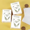 Freudentränen-Taschentücher zur Hochzeit mit Blüten in Aquarell-Optik 10er Set