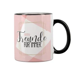 Freunde für immer - Tasse mit Wunschnamen
