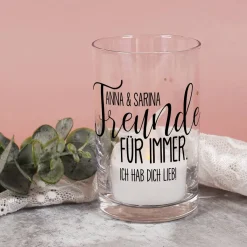 Freunde für immer - Windlicht für die beste Freundin