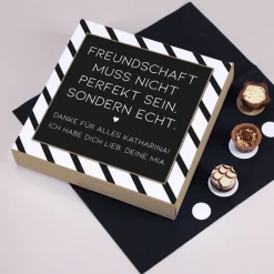 Freundschaft muss echt sein - Lindt Pralinen mit zwei Zeilen Wunschtext