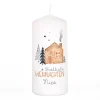 Fröhliche Weihnachten - Adventskerze und Weihnachtskerze mit Name