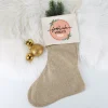 Fröhliche Weihnachten - Nikolausstrumpf mit Namensaufdruck