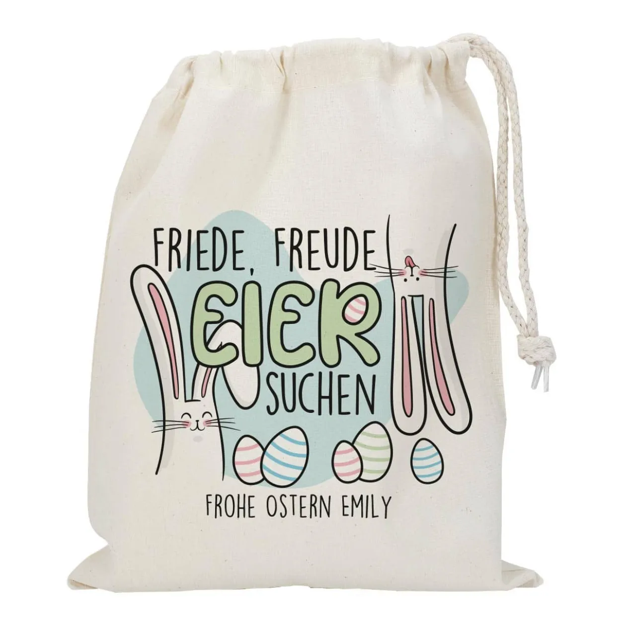 Friede, Freude, Eier suchen - Stoffsäckchen zu Ostern