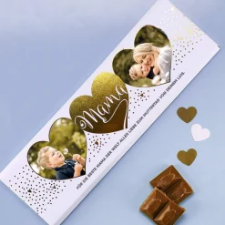 Für Mama - XL Foto-Schokolade mit Golddruck veredelt