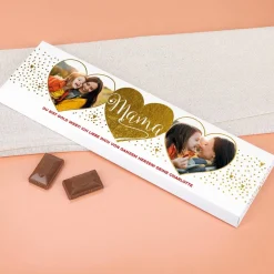 Für Mama - XL Foto-Schokolade mit Golddruck veredelt