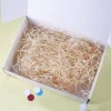 Frohe Ostern - Geschenkbox mit Hase, Blüten, Wunschtext und Holzwolle