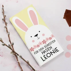 Frohe Ostern - Geschenkset mit Eierlikör und Schokolade im Geschenkkorb