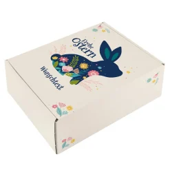 Frohe Ostern - Geschenkverpackung mit Wunschtext und Osterhase