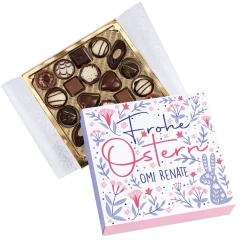 Frohe Ostern - 100g Lindt Pralinen mit Namensaufdruck