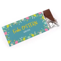 Frohe Ostern - Schokolade mit Ihrem Gruß bedruckt, 100 g
