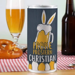 Frohe Prostern! - Bierdose zu Ostern mit Ihrem Wunschnamen