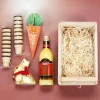 Frohe Prostern - Geschenkset mit Eierlikör, Goldhase und Möhre