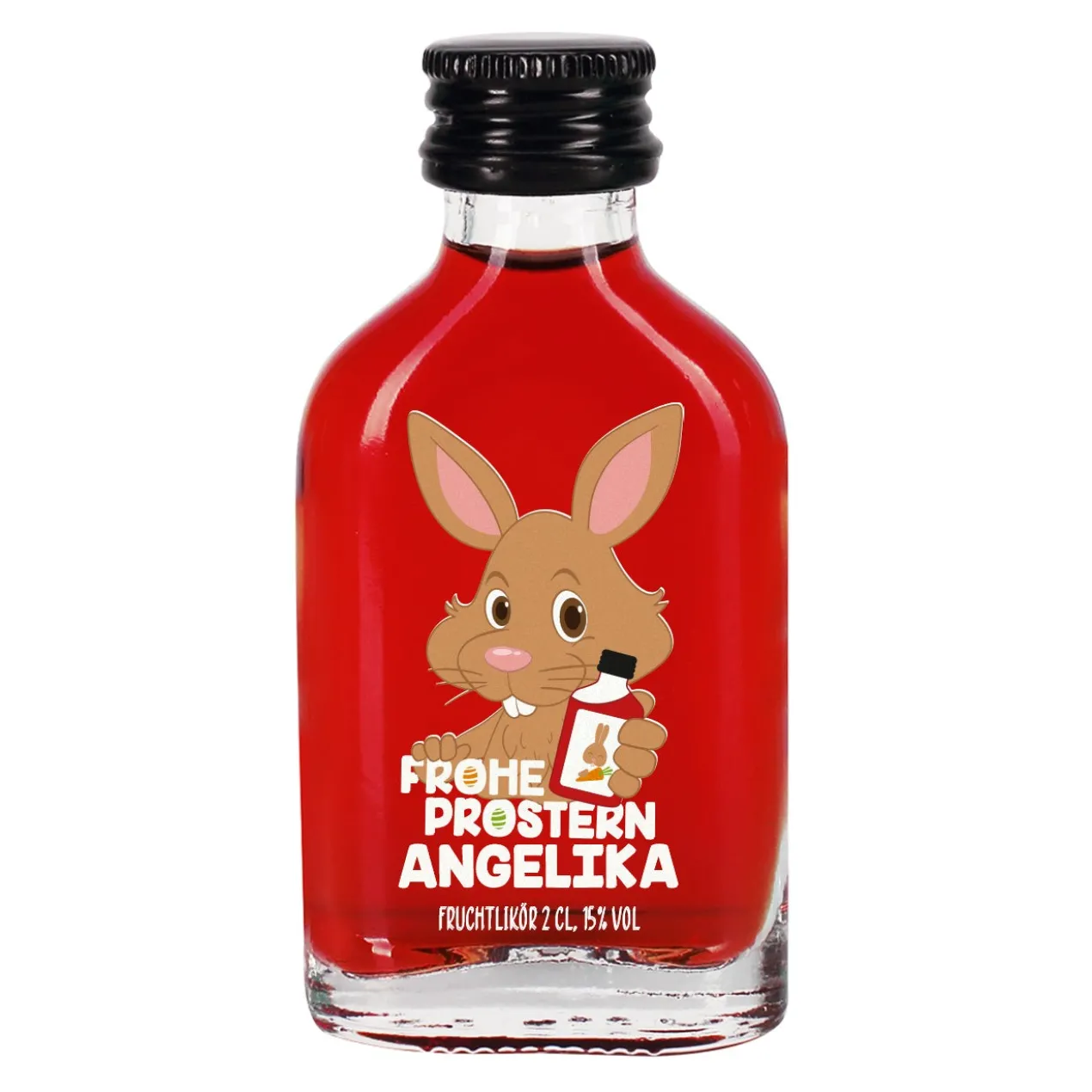 Frohe Prostern - Schnaps zu Ostern mit Osterhasenmotiv