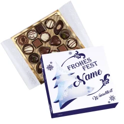 Frohes Fest - 100 g Lindtpralinen als persönliches Geschenk zu Weihnachten